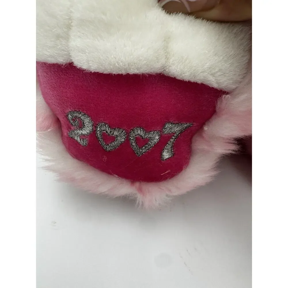 Dan Dee 14” Pink Princess Teddy Bear Plush Stuffed Animal 2007 Heart Pillow